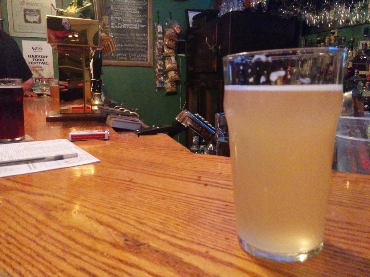 TheCiderCrate's tweet photo. Having a @GarageDorCiders yellow plum which is super fresh and unique. Great spot at @The_Wooly_Pub in Guelph! #oncider https://t.co/CDsqkaNHYa