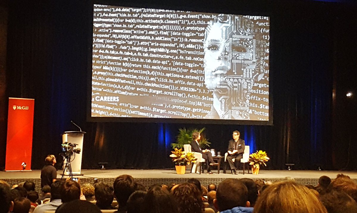 sonia_basili's tweet photo. Advice from @ylecun learn things that have a long shelf life; things that have value #DesautelsMcGill #AI #FB  #technologyliterate https://t.co/xMMmu6eRu5