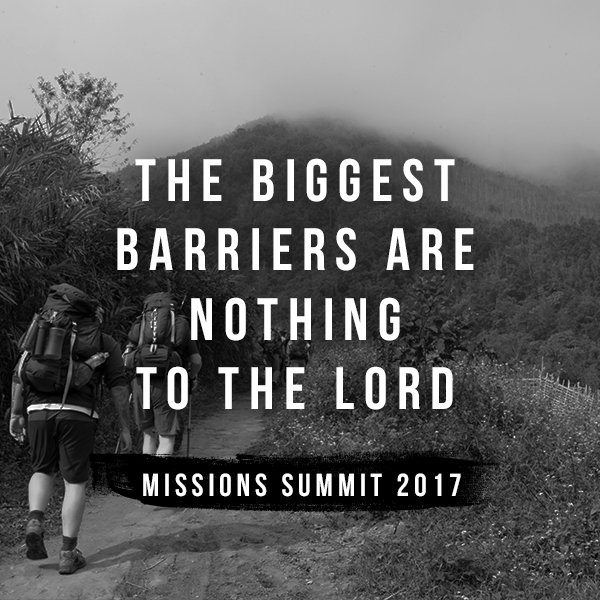 toledocalvary's tweet photo. The biggest barriers are nothing to the Lord. #MissionsSummit @toledocalvary https://t.co/Ff8pNPjUpT