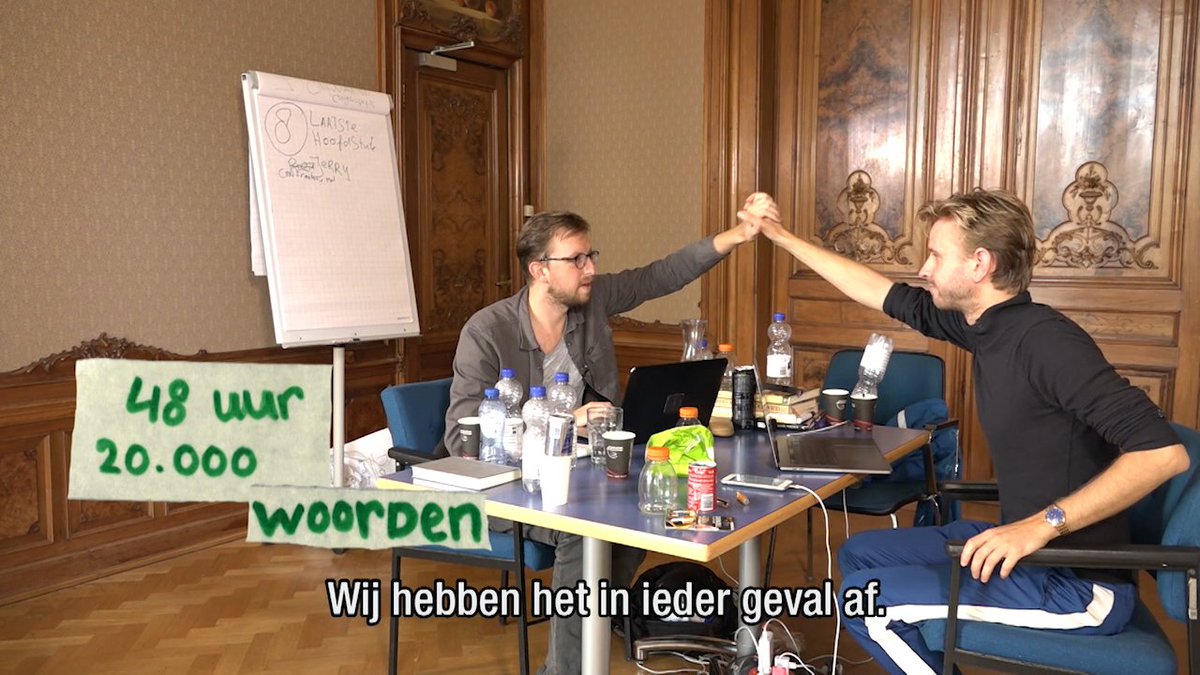 StreetlabTV's tweet photo. Zo. Het schrijven zit erop! In 48 uur een roman geschreven!! Nu hopen op een uitgever en een goede recensie!😱 https://t.co/F66zDyUWX3