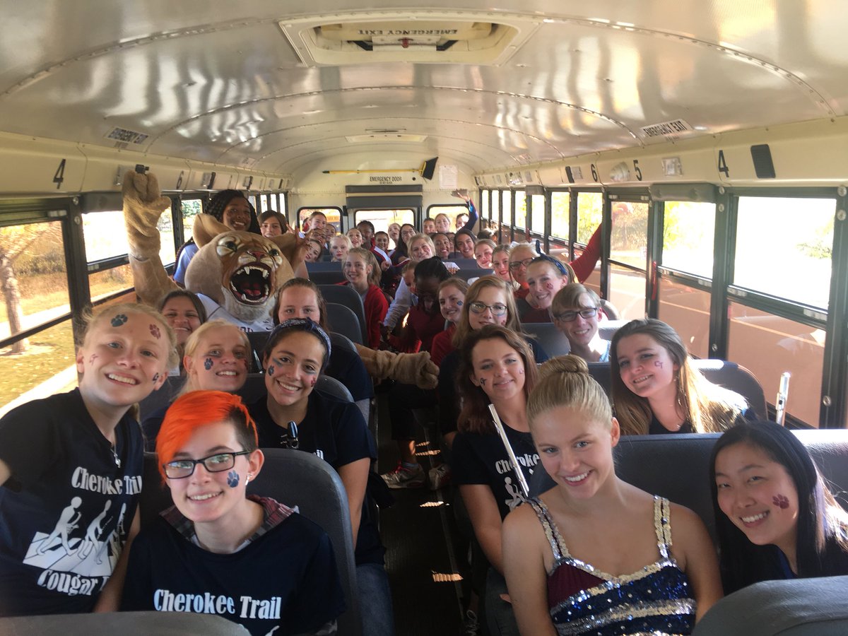 CTCheer's tweet photo. Shout out to Bus #3 #spiritbus #homecoming https://t.co/SgLeeZa911