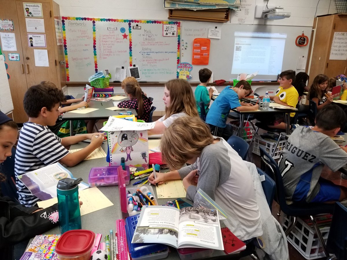 missjazowski's tweet photo. Making posters about James Madison using our new Pearson leveled readers! @Lockport91 https://t.co/d6IcxGWDIq