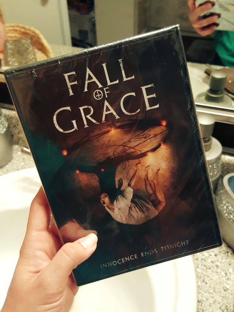 Cassimaybe's tweet photo. My copy of #FallOfGrace came in the mail today 🤓 Second #film for purchase that I had the opportunity to #play in! #blessed @amazon @Walmart https://t.co/ZCMDhs5PpY
