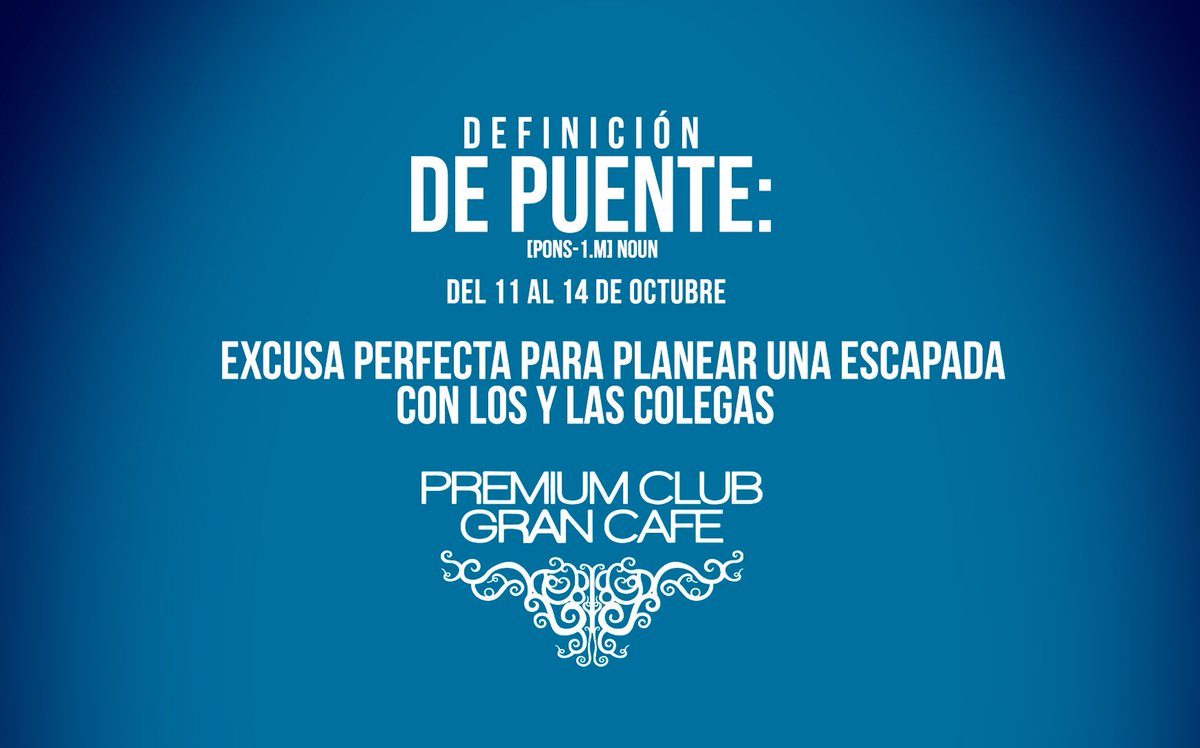 PremiumCGC's tweet photo. Pero que? Que mañana es PUENTEEEE, hoy se sale!!! #ual #almeria #puente #hispanidad #fiesta #almeria https://t.co/R2kgxGOdH7
