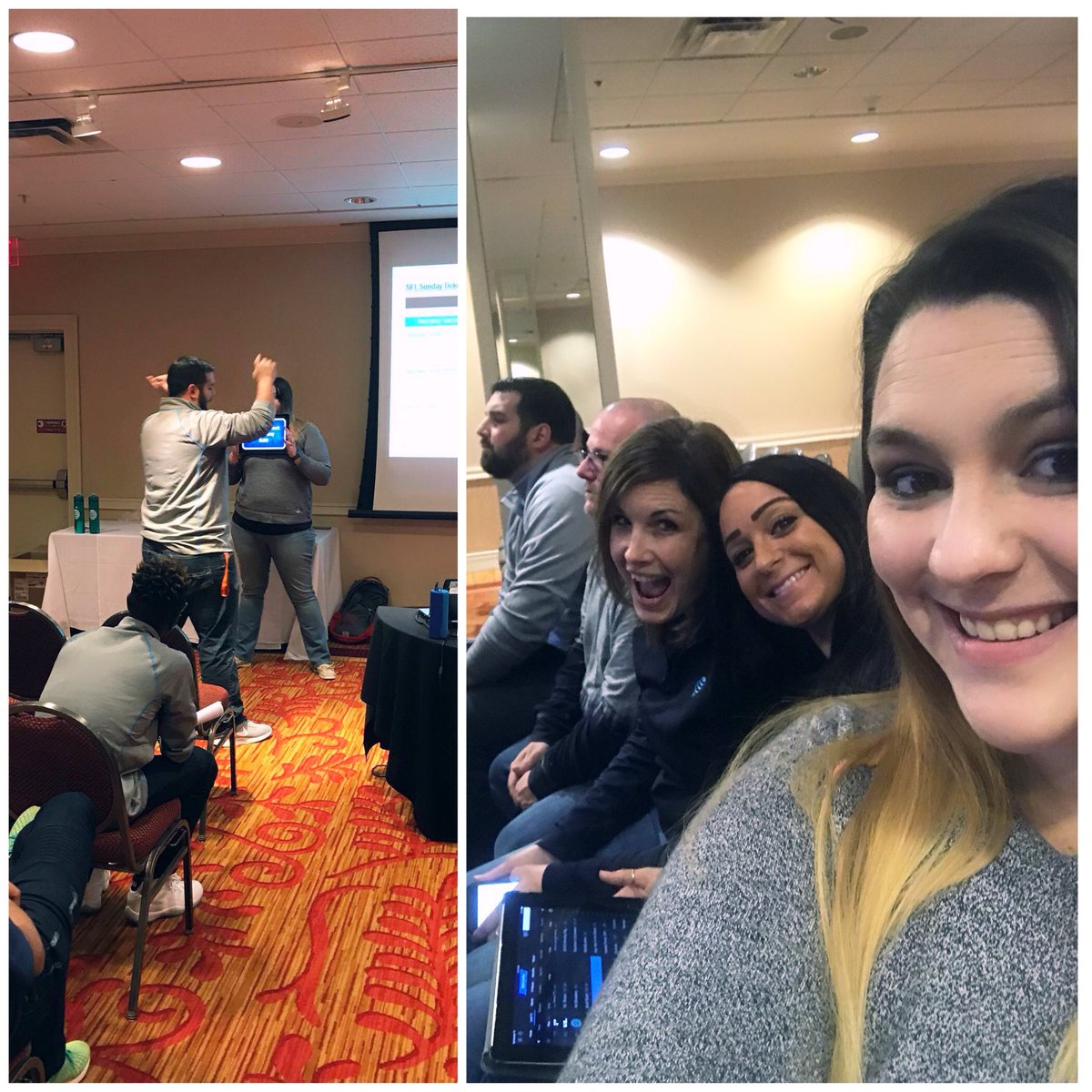 NBortiatynski's tweet photo. Team East Elevating Entertainment today!!! Big thanks to the one and only Jamie @coop518 for making it happen! #OneNYNJ #TeamPinkans https://t.co/q1z2wscaag