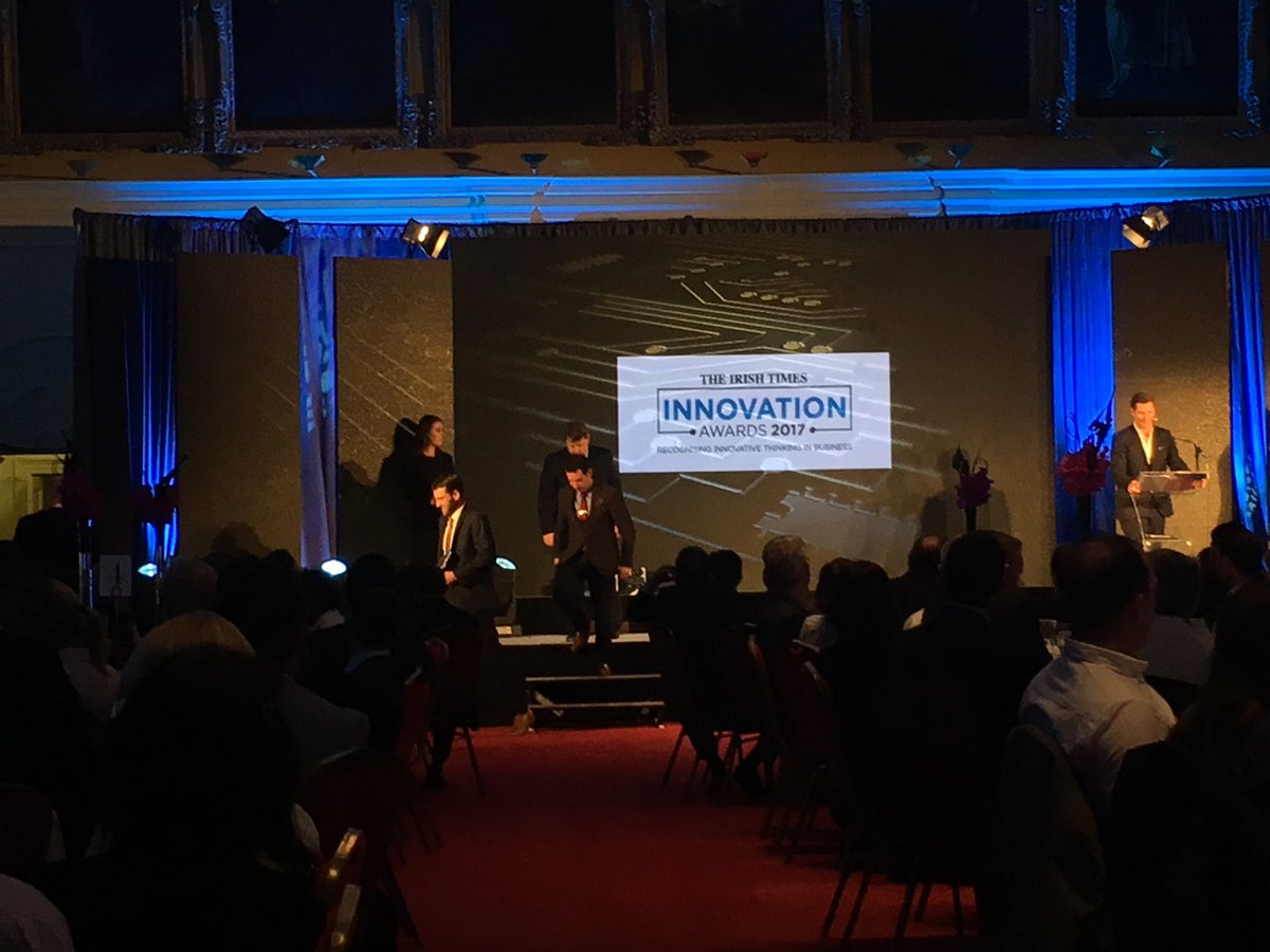 Delighted to win the Energy &amp; Environment Award at <a href="/IrishTimes/">The Irish Times</a> #InnovationAwards