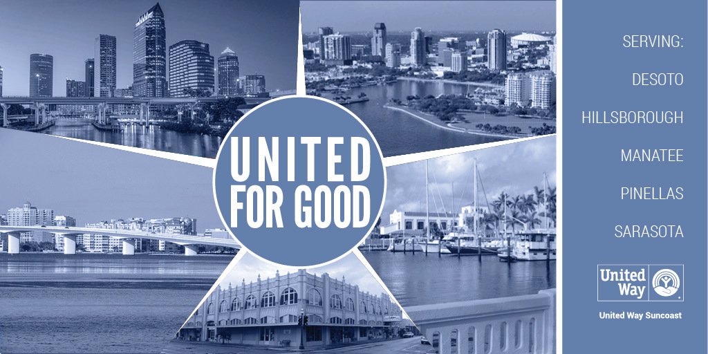 Reminder that this Twitter account will cease activity Oct. 31st. Please follow <a href="/UWSuncoast/">United Way Suncoast</a> to stay up-to-date! Thank you.