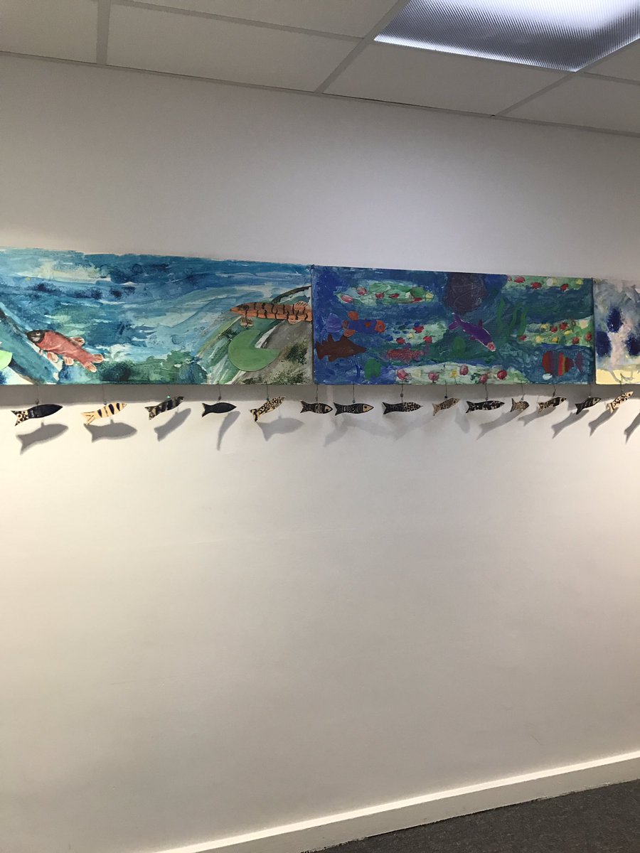 CN_PerformArts's tweet photo. Fantastic art work by primary pupils in the newly refurbished primary block on the North site. Brightening up the brand new corridor. https://t.co/T31ny77fDc