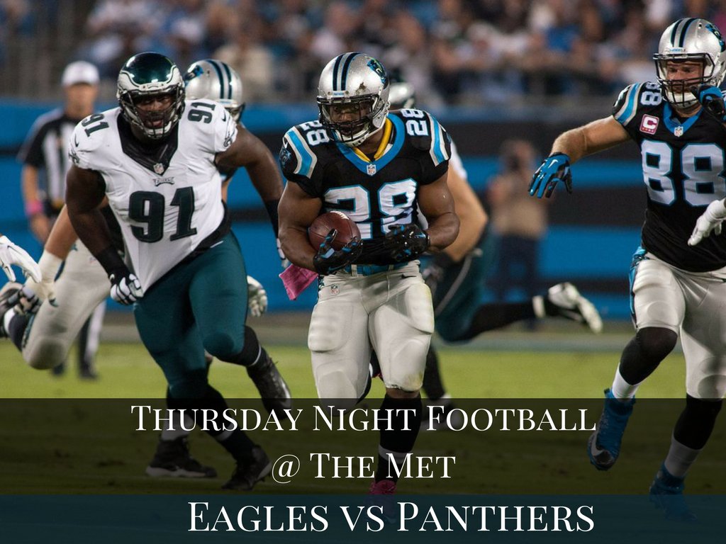 TheMetVictoria's tweet photo. Head on down to The Metropolitan TOMMOROW to catch all of the #NFL action! Eagles take on the Panthers 5:25 pm KO. See you there! #TheMet https://t.co/PnO1p3gnj9