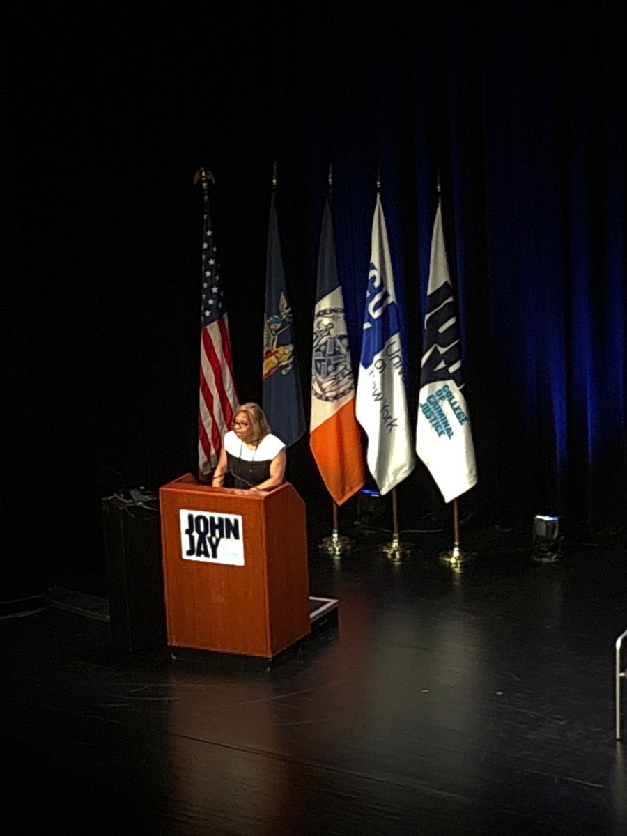 IIP_JohnJay's tweet photo. @JohnJayPres Karol Mason closing out the #SmartinCrime conference with hope and next steps https://t.co/WnDa1Y22Et