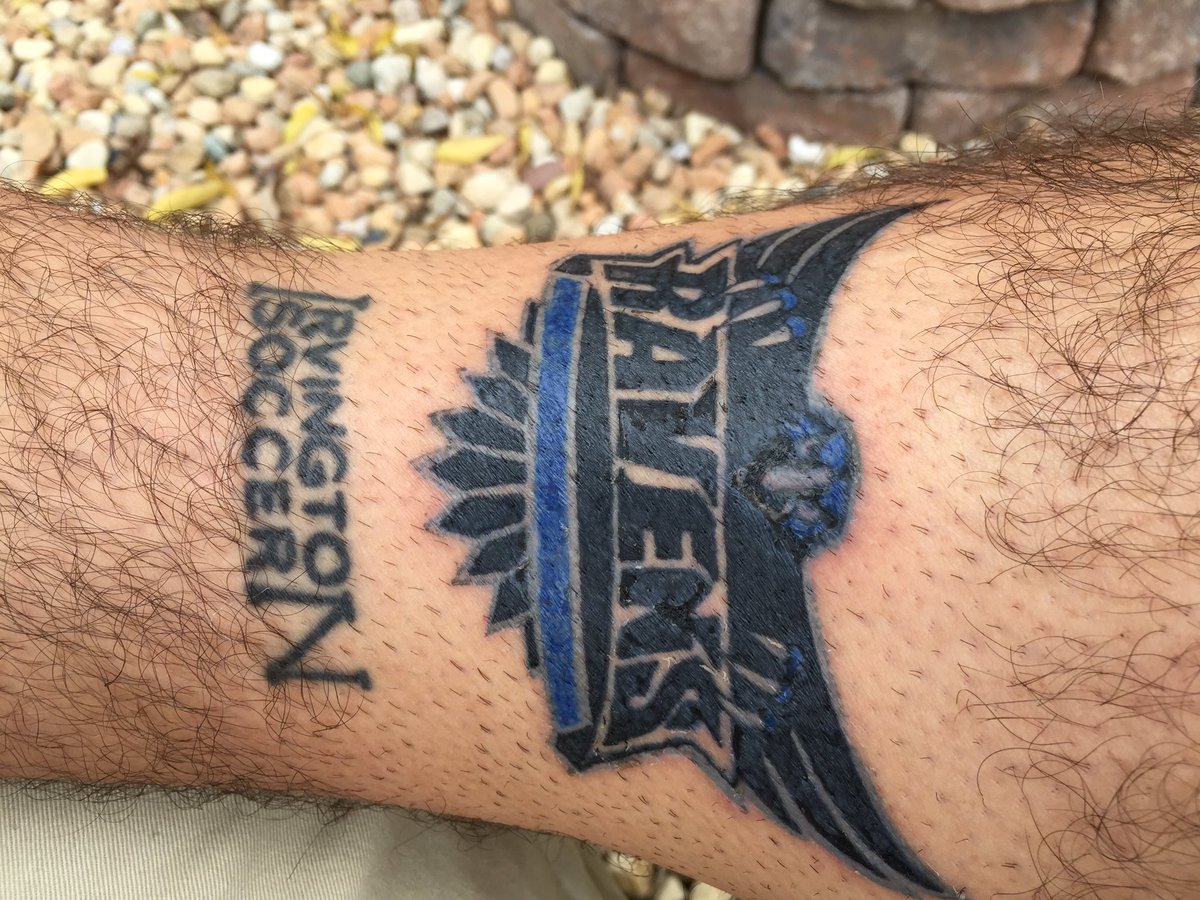 GUhlmanEDU's tweet photo. 2nd tattoo, still healing, both times because goals were met by student athletes. Ss know I'm invested &amp; rooting for them @IrvingtonPrep https://t.co/v29jjLs9i2