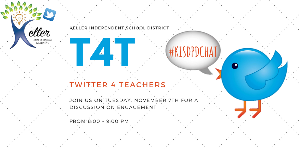 KellerISDPD's tweet photo. Mark your calendars for our next #kisdpdchat on Nov. 7, 8pm! #kellerpd @KellerISD https://t.co/iZ4io4euRU