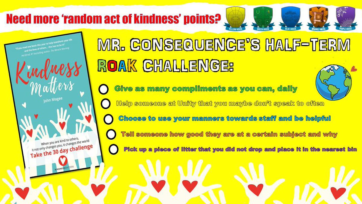 MrMoonUK's tweet image. This year, @UnityBlackpool pupils will be using guidance from @MisterCsMantra’s excellent book [@KindnessGives] to show their #caring side.