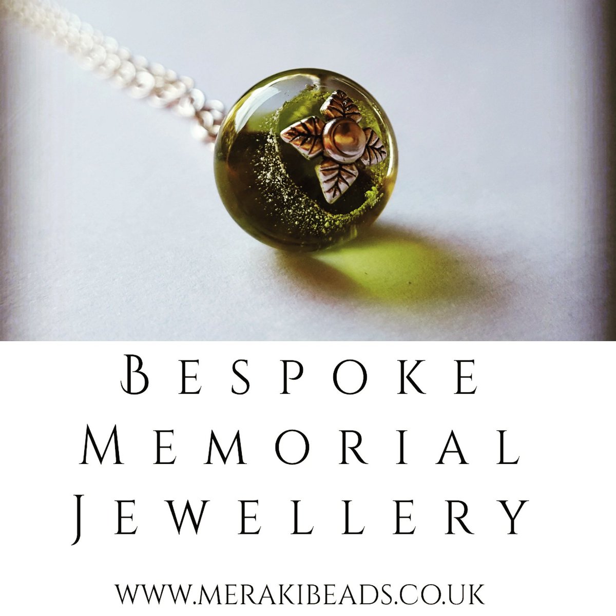 <a href="/MerakiBeads/">Meraki beads</a> #memorialjewellery #Ashes #handmade #bespoke