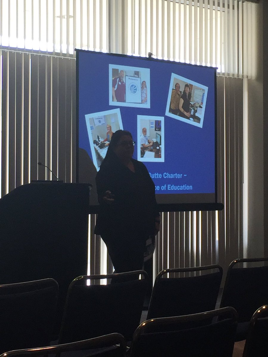 soozh's tweet photo. Come Back Butte Charter #pbisca our school for ages 17+  Presenters Janis Delgado &amp; Jennifer Garcia! @bcoesuper #camtss https://t.co/nmCHKUSgQK