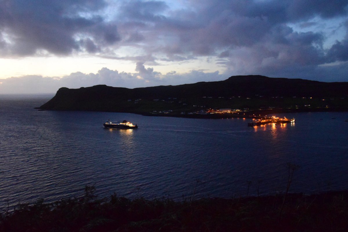 Sailing off into the sunset #Uig #ferry #travel #Hebrides #isleofskye #Skye #sailing #calmac <a href="/CalMacFerries/">CalMac Ferries</a> #outerhebrides #Scotland