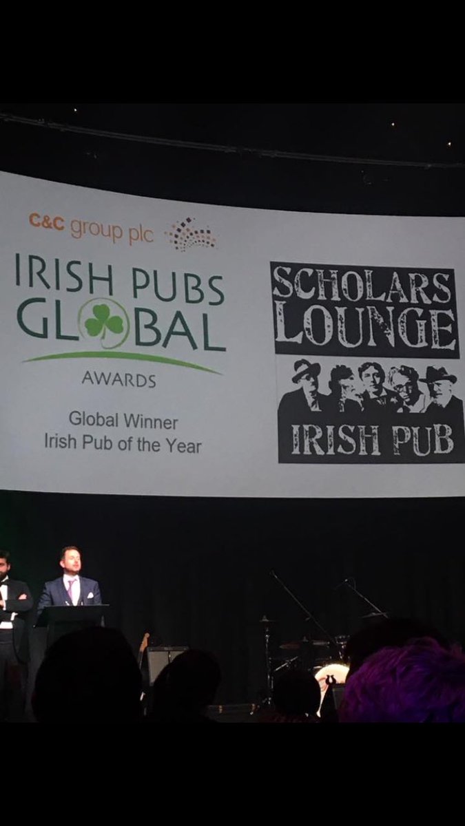 Scholarslounge's tweet image. The best #Irish pub in the world has been crowned at the @irishpubsglobal Awards 
SCHOLARS LOUNGE ROME #world'sbestirishpub #globalwinner