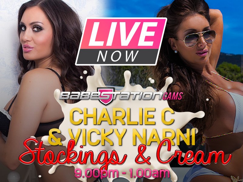 WATCH NOW: Stockings &amp; Cream Special 😈
There's cream everywhere...🍦
@VickyNarni &amp; @charliec_xxx 🔥
https://t.co/QL3uLDpJ7A https://t.co/wmphDHIRB2