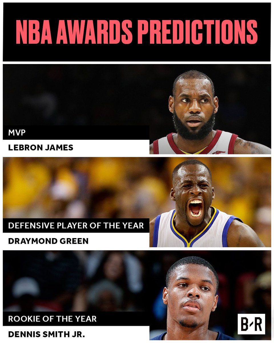 BleacherReport's tweet photo. Full NBA awards predictions 👉 https://t.co/Uj7vm46xBB https://t.co/jMTqmPT1R0