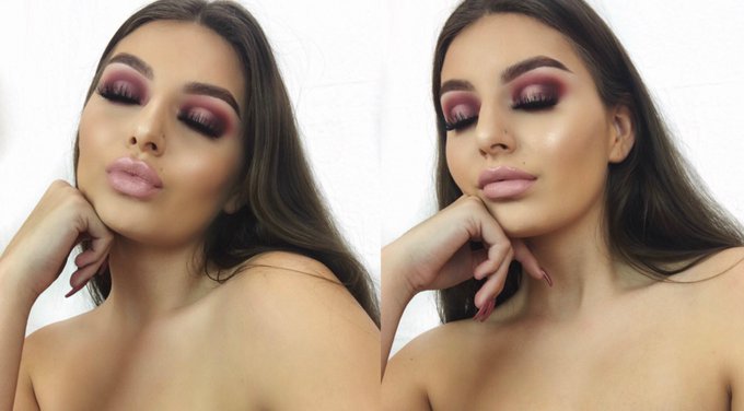 Burgundy Halo Eye video is now live! https://t.co/rlfZxGkkaH https://t.co/dGek6bUfiv