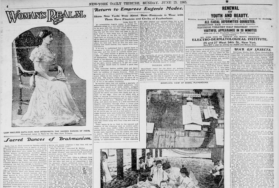 'Sacred dances of Brahmanism: This is different from any dancing ever seen in Paris' #1917LIVE