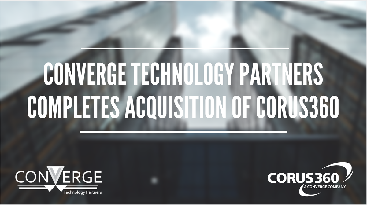 JustinCorus360's tweet photo. Converge &amp; @Corus360 announce that Converge Technology has completed the acquisition of @Corus360 https://t.co/4x76ehush1 https://t.co/h8QDZXCj4E
