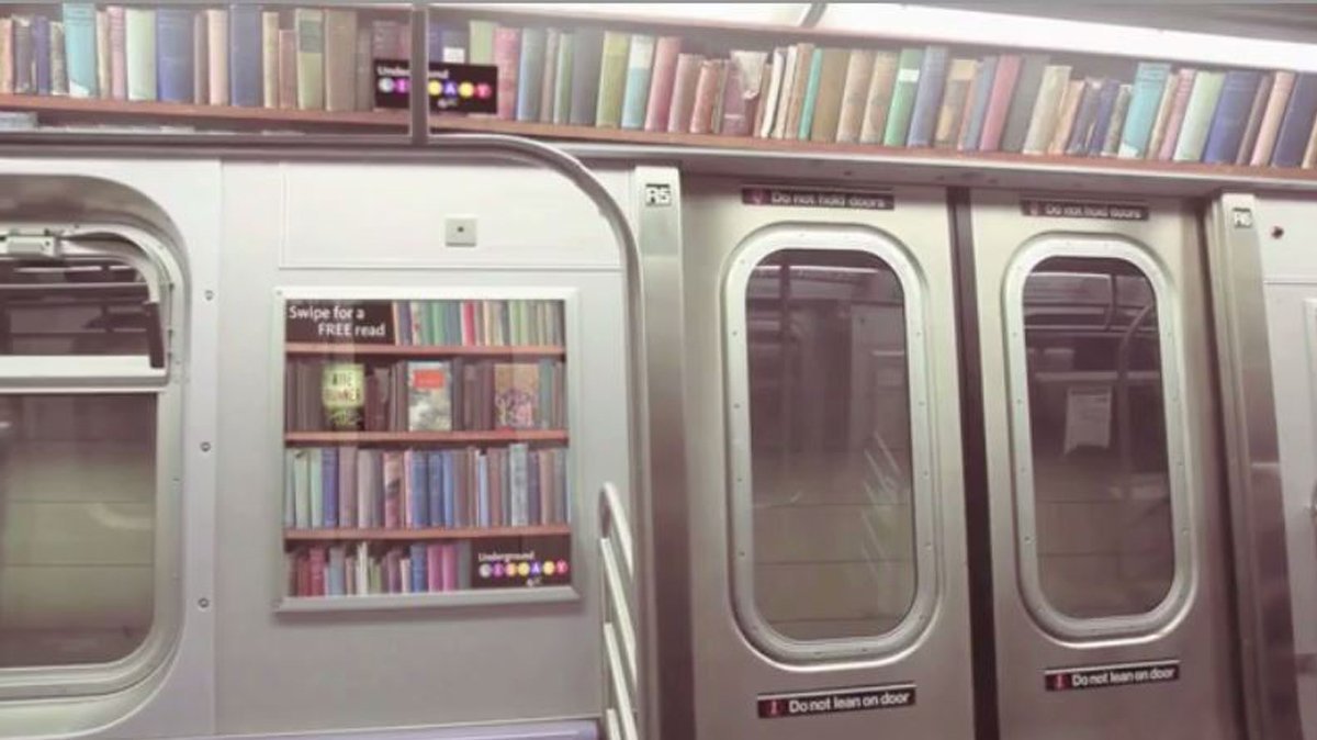 Nos gusta este proyecto: Underground Library permite descargarte extractos de novelas en el metro de NY.
ow.ly/HOHe306rXRe