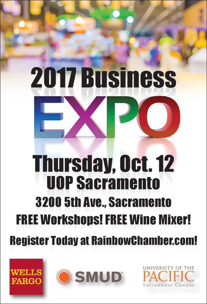 C U Tomorrow Oct12 at <a href="/SacRCC/">Sac Rainbow Chamber</a> Business Expo 3-5:30pm <a href="/UOPacific/">University of the Pacific</a> Free Workshops, Free Networking Mixer, Free Parking! ow.ly/cxBX30fOpMI