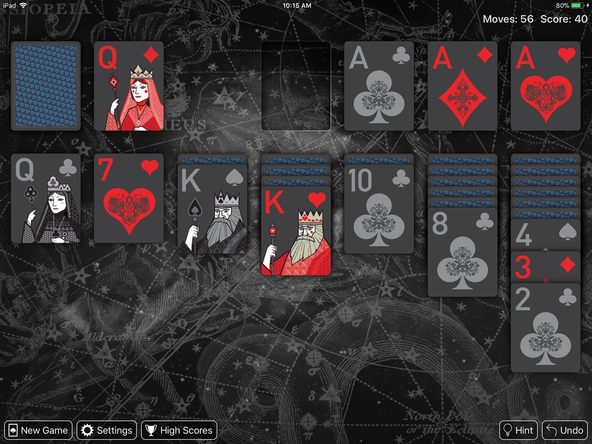 realsolitaire's tweet photo. v3.8.1 is out now on the App Store! Beautiful new card sets, wallpapers, and iOS 11 support. https://t.co/eCBD69ghIR https://t.co/kG4G2o7IWD
