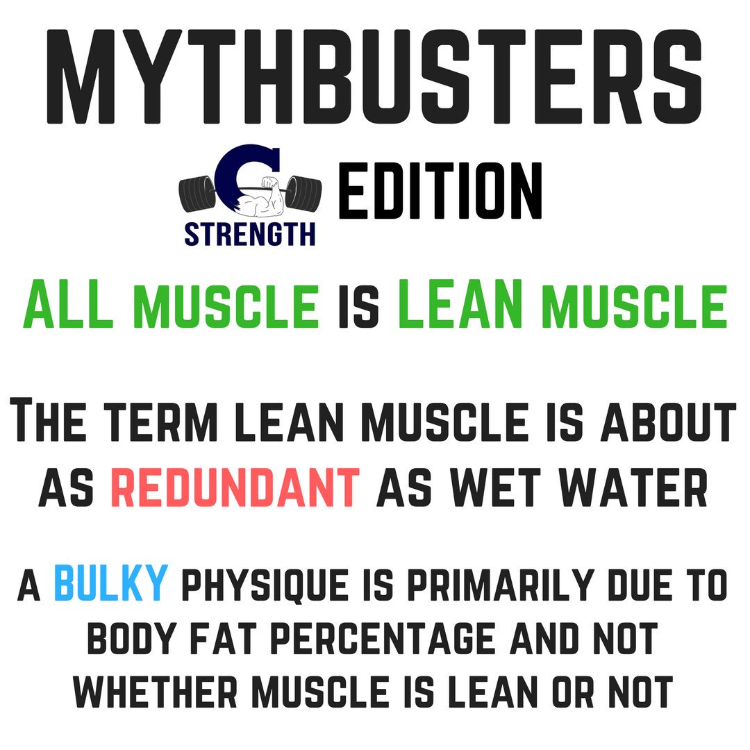 RealGStrength's tweet photo. #GStrength #MythBusters https://t.co/MKHfWZfbFn