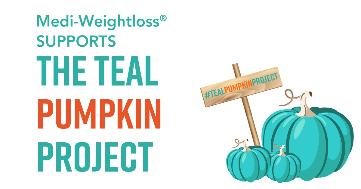 Medi-Weightloss is proud to support The Teal Pumpkin Project! FARE amazing tools to help people deal with their allergies, and fund research