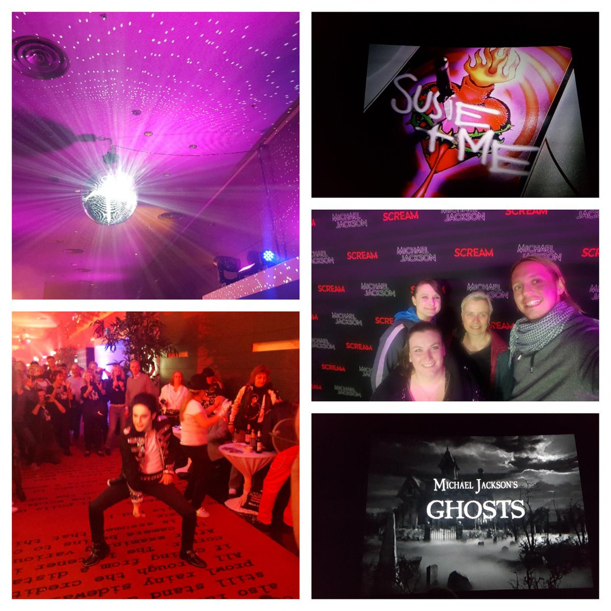 XsuseX's tweet photo. Gänsehaut 😍
#michaeljackson #screamalbumparty #michaeljacksonscream #ghosts #thriller #fanevent #berlin #michaeljacksonparty https://t.co/mzAulXikK3
