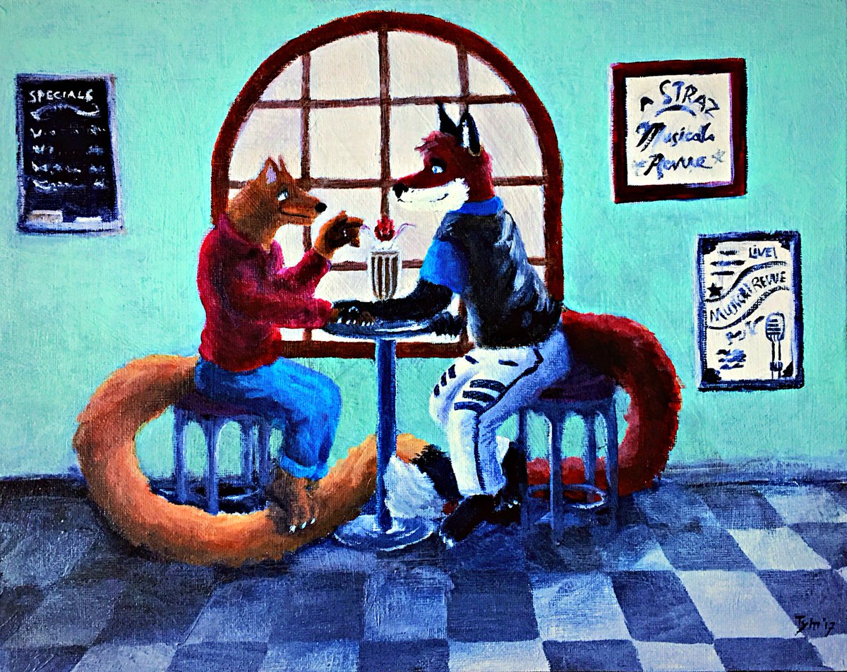 WheelerBertrand's tweet photo. @TheBurlesqueFox &amp; I wish everyone all the best! #NationalComingOutDay #LoveIsLove https://t.co/h4pBdmXEQl 
Art-Tym: https://t.co/09dWszzmQK https://t.co/tMU0KRda8q