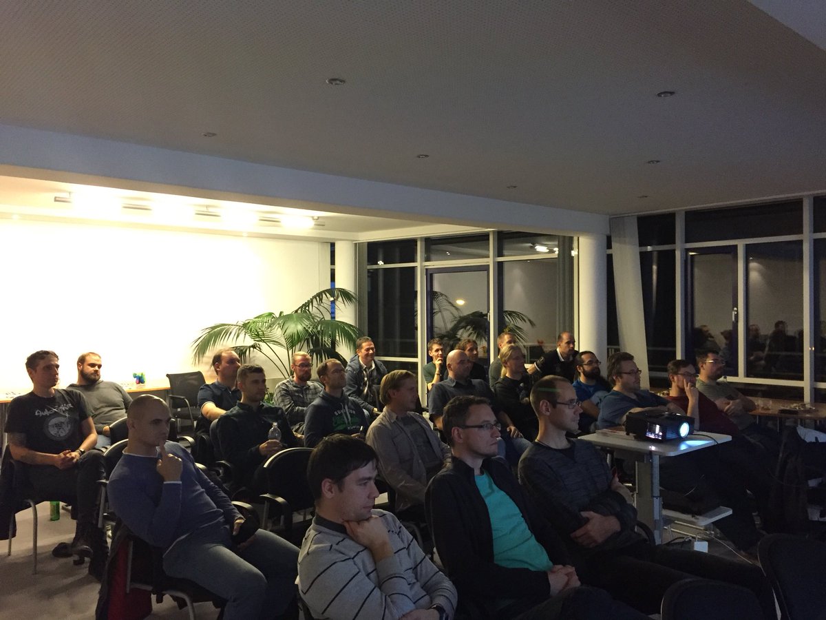 phpugdd's tweet photo. Big thanks #LOGSOL #Dresden for hosting our #meetup, @lippert_gerald, @rhflow_de &amp; @movetodevnull for the talks &amp; discussions! Gr8 evening! https://t.co/UfBPAwayaZ