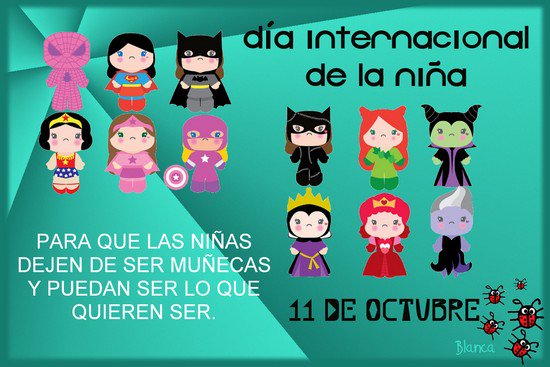 Por sus derechos,por su libertad,por su vida.Seguiremos luchando por lo que realmente merece la pena. #DiaInternacionalDeLaNina