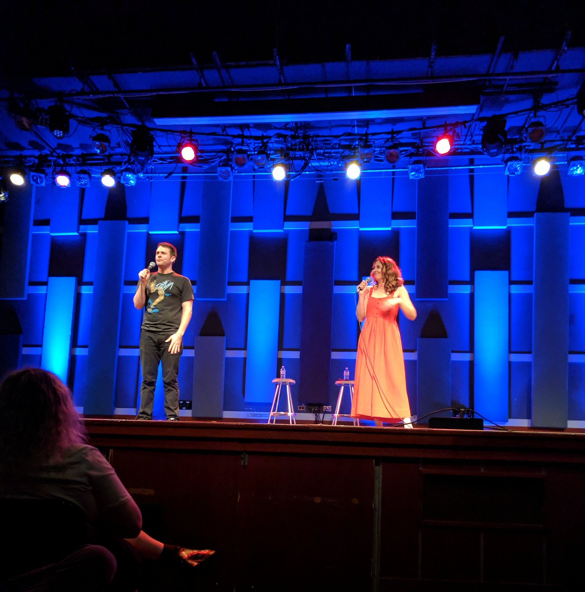 drunkwordnerds's tweet photo. Spent the evening with our podcasting/feminist heroes ❤️💕❤️ #throwingshade @gibblertron @bryansafi https://t.co/jDlcwgh201