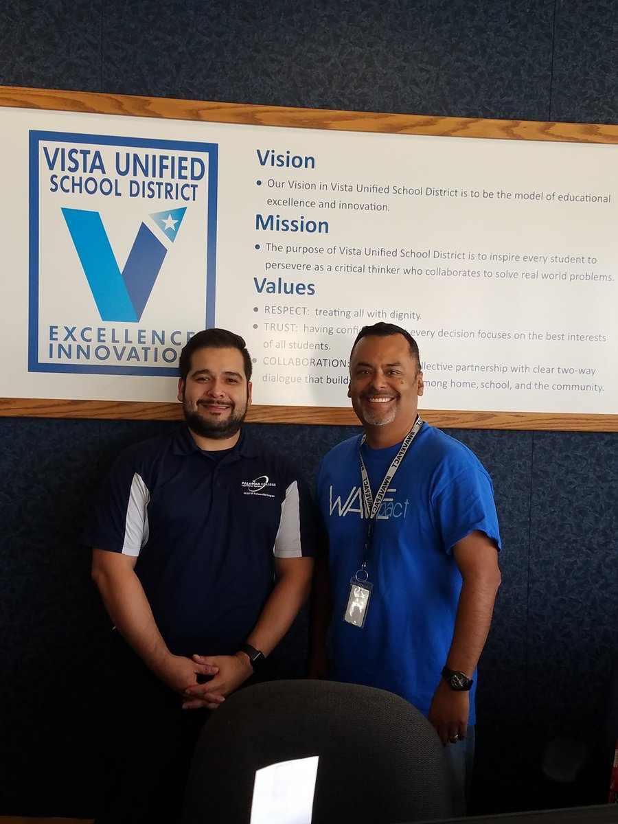 WAVEpact's tweet photo. Happy to see so many educators supporting college awareness throughout @VistaBlueprint . Thank you @VUSD__SpEd and @pcGEARUP and #pcETS https://t.co/hZu5gIZcE0