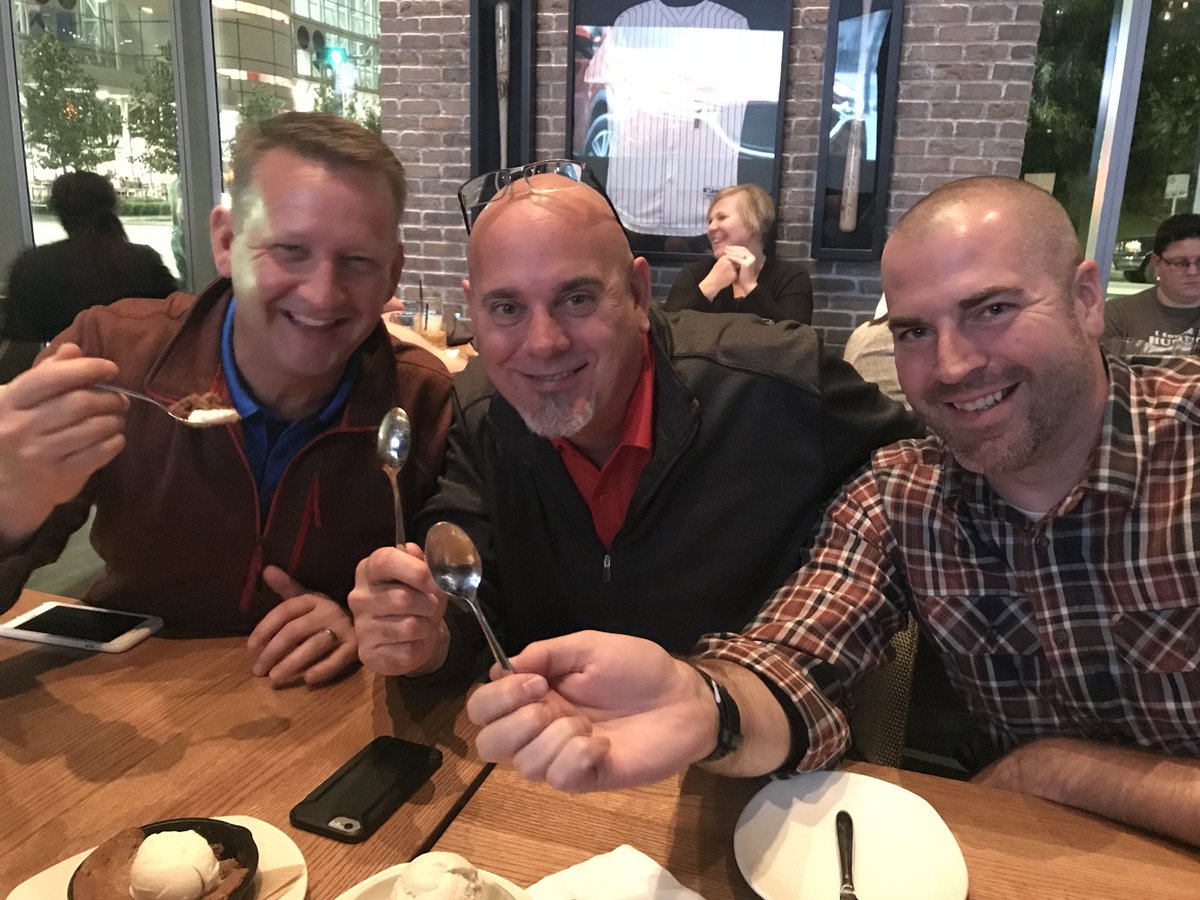 C_Bendickson's tweet photo. Three amigos @BrianRounds @RobertFitzner @mheimbigner #spoonin’ #IUW2017 https://t.co/ibiu3qqmg6