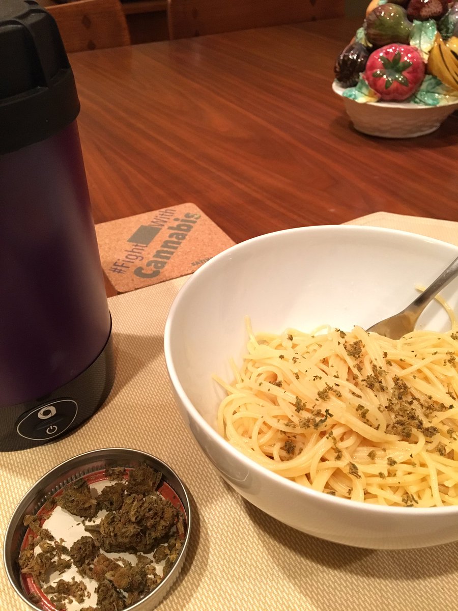 Sativaisticated's tweet photo. #pasta with #decarbed #Cannabis and oil. Use the @ArdentCannabis to activate you #Cannabinoids #thc for edibles save $30 with Sativa30 https://t.co/KGQsL6iTGU