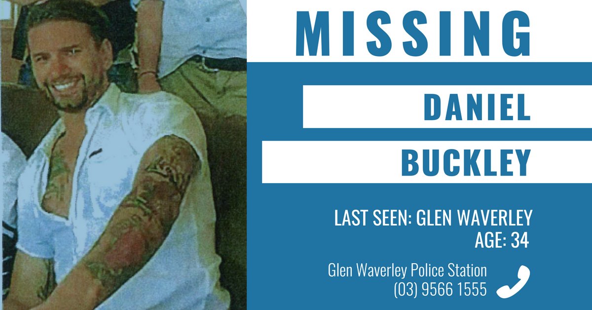 The 34-year-old was last seen at his residence in Myrtle Street, Glen Waverley at about 9.30am on 5 Oct. Details → s.ctx.ly/r/10jct