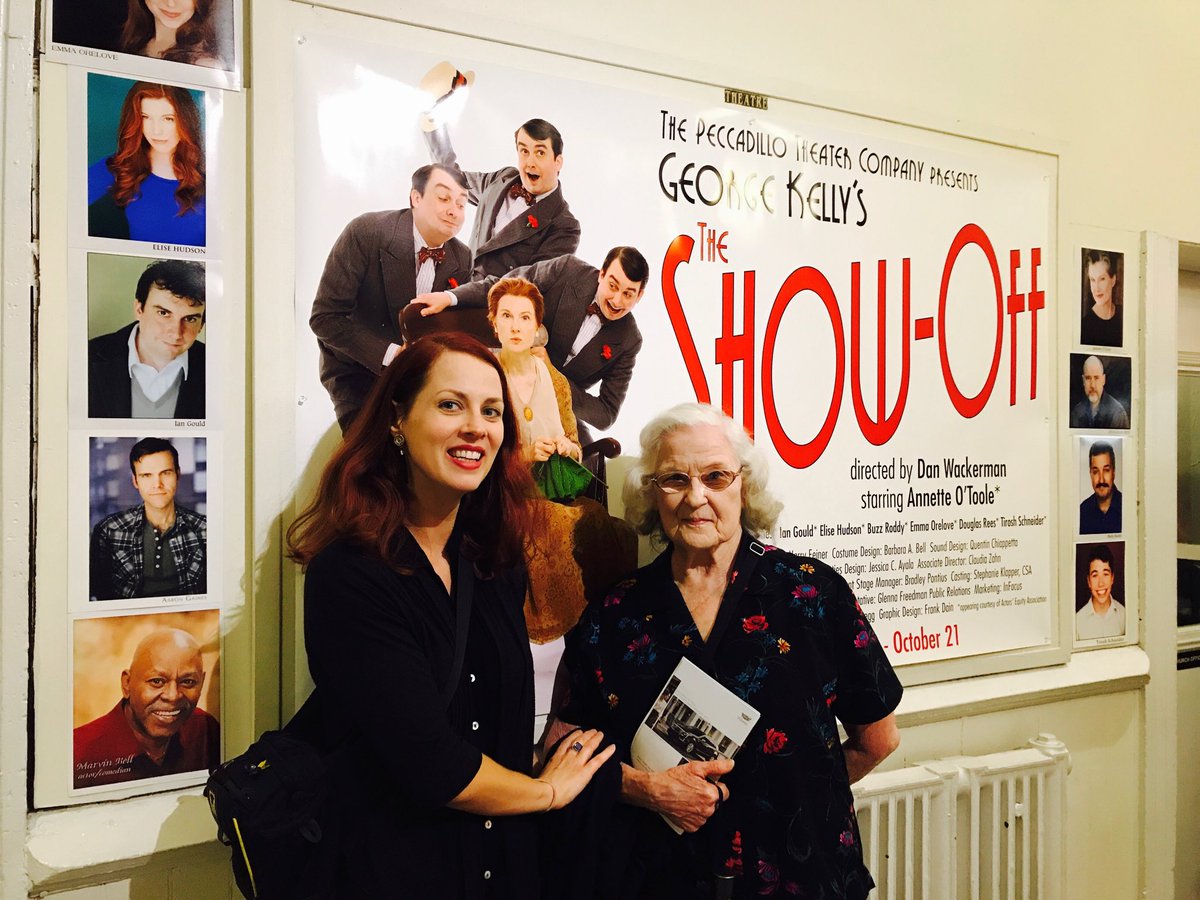 KrampixMcGee's tweet photo. Three generations @ThePeccadillo tonight -- one of them onstage in #TheShowOffPlay ! Go @_amckean !! We love you! https://t.co/lV59rzSApc