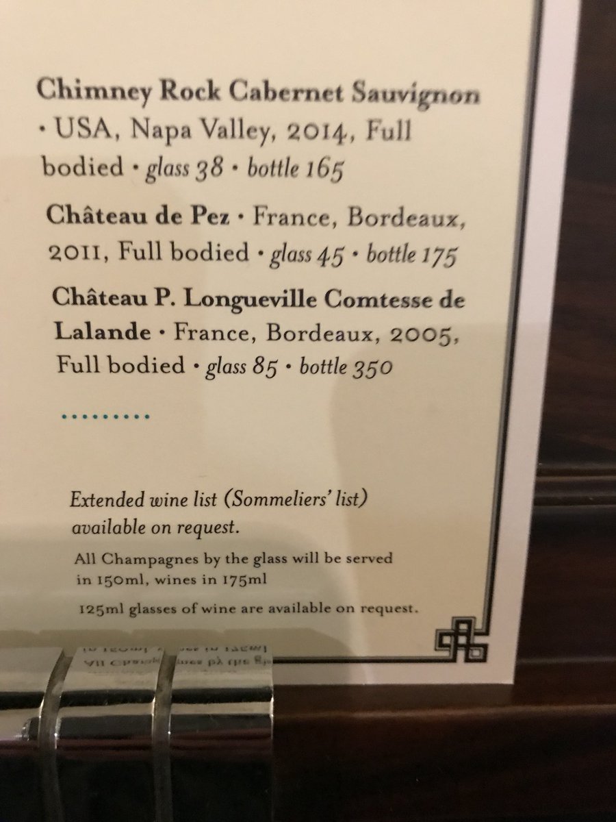 mrCAwine's tweet photo. @TheSavoyLondon #Kaspars #firstclasshotel & #bestCab @ChimneyRockWine #BTG #gorgeous @MatthewClarkLtd @terlatomedia https://t.co/JJFb4zvj4a