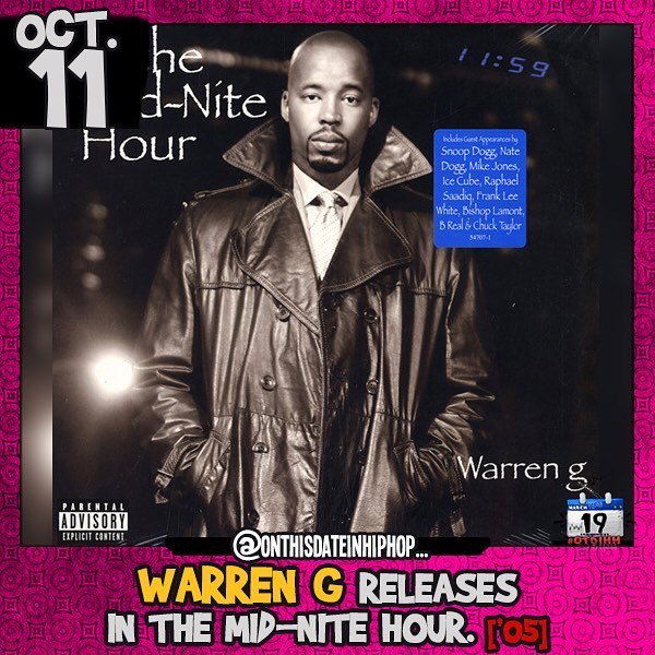 TeamOTDIHH's tweet photo. #OnThisDateInHipHop, @WarrenG released his 5th album #InTheMidniteHour. Led by #GetUDown and #iNeedALight, #Warren… https://t.co/CZD9dtHd02 https://t.co/mk7i9XnuVm