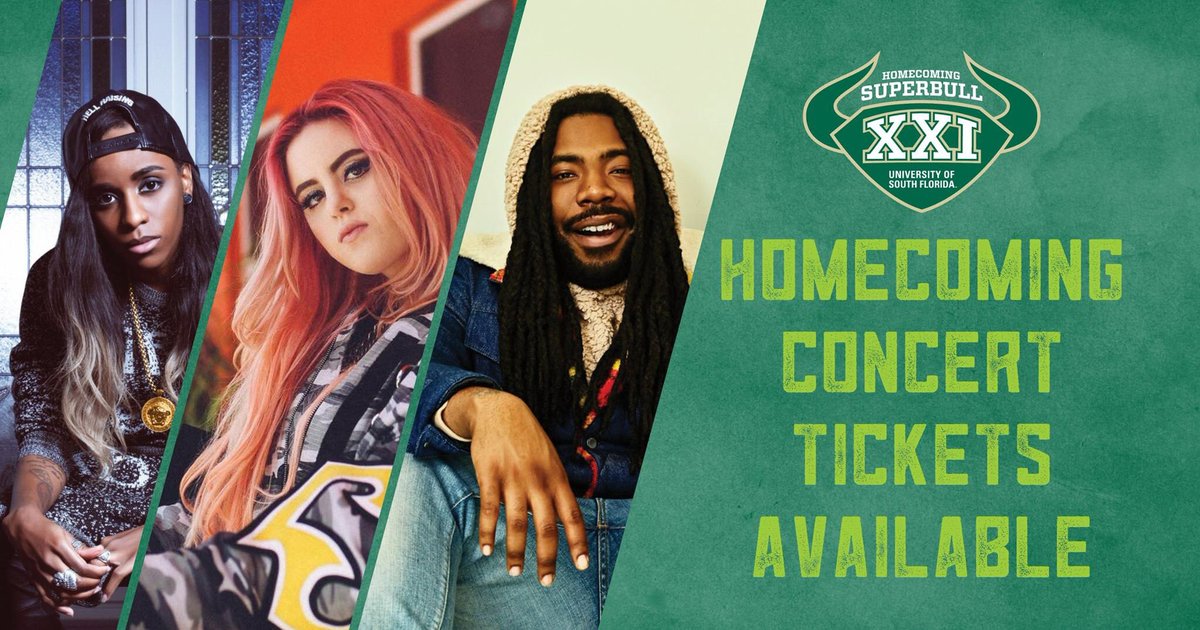 Still need a ticket? Visit the @USF_SunDome Box Office at Gate A with your USF ID on Oct. 12th starting at 10 a.m. to claim your ticket!