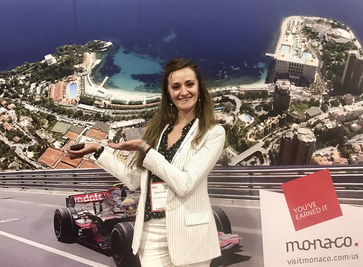 Meet the Monaco team at #IMEX17! Diana Croitor, Sales Account Manager, CMX Event Management <a href="/CMXevent/">CMX Event Management</a> #eventprofs