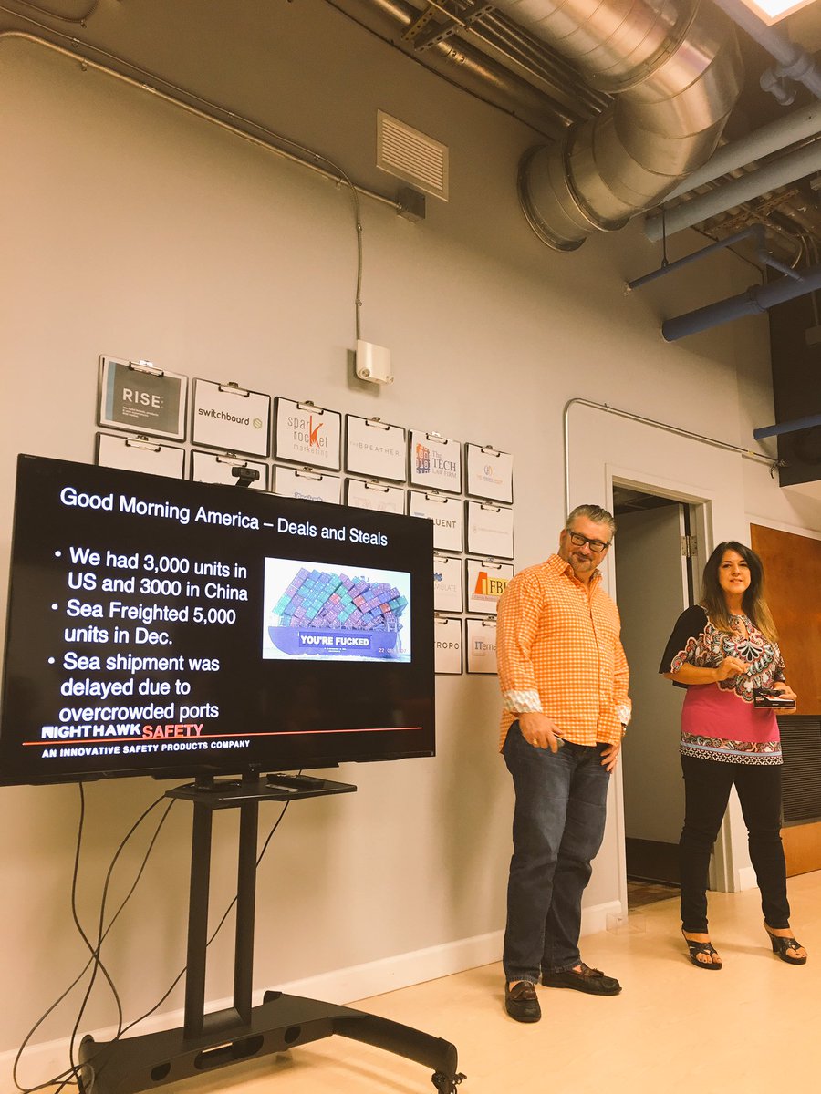 StartupGrindORL's tweet photo. Shipping horror stories told brilliantly by @NightRunner270 at @FuckUpNightsORL @CatalystSpaces #otw2017 #orlandotechweek https://t.co/I8oylM2sK2