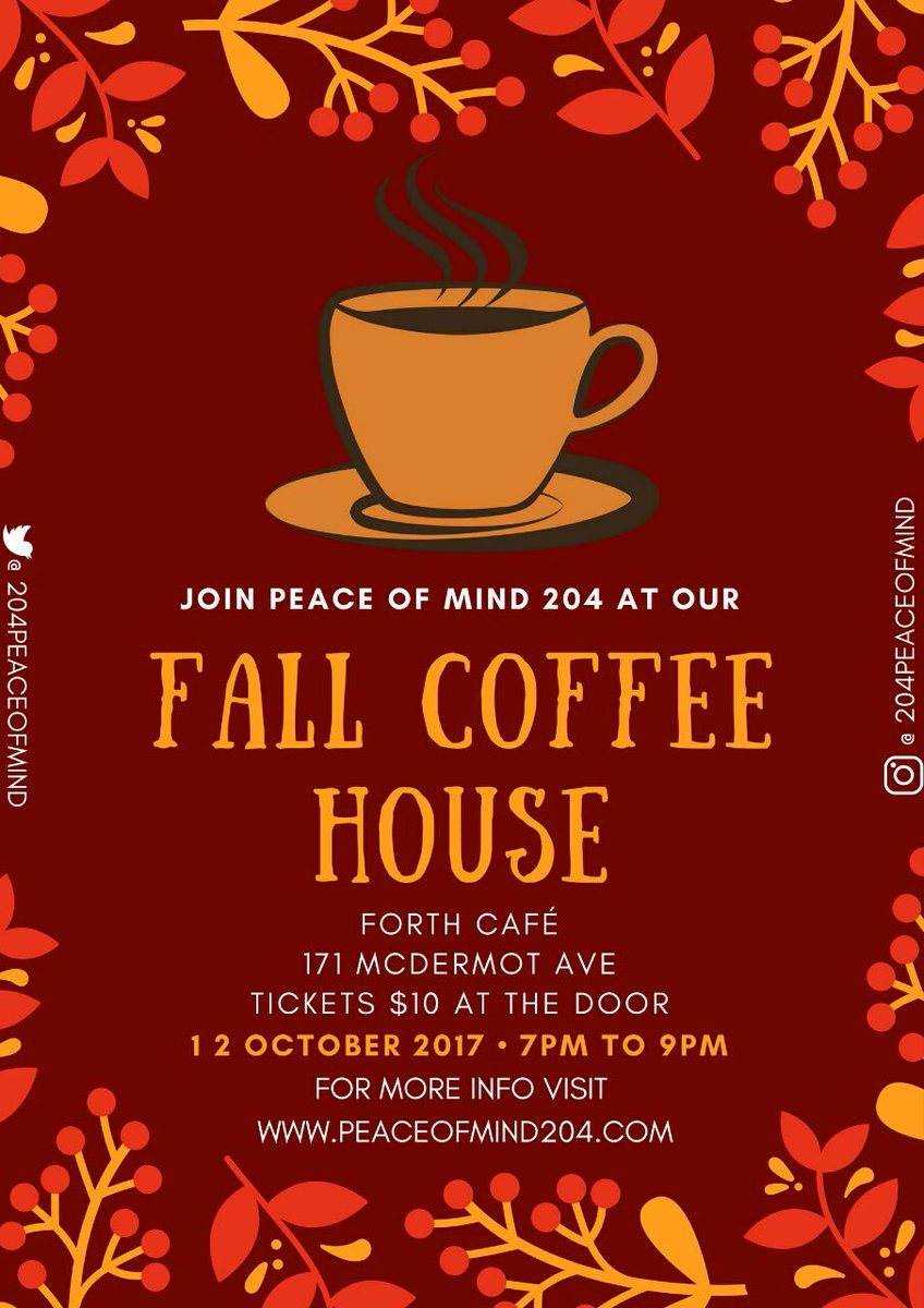 Jayda_Hope's tweet photo. So excited for @204PeaceOfMind coffee house tomorrow!! Come out for great music, people and food ☕☕ https://t.co/9adAbYPuwB