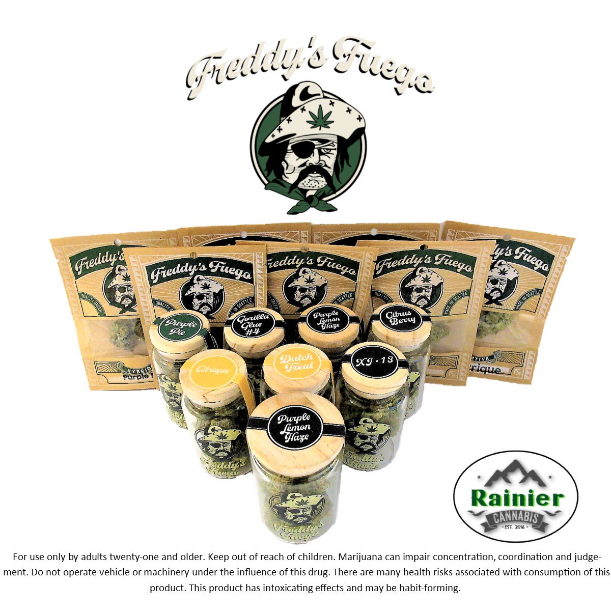 Rainiercannabis's tweet image. Just in: #Freddysfuego dropped off some FIRE!