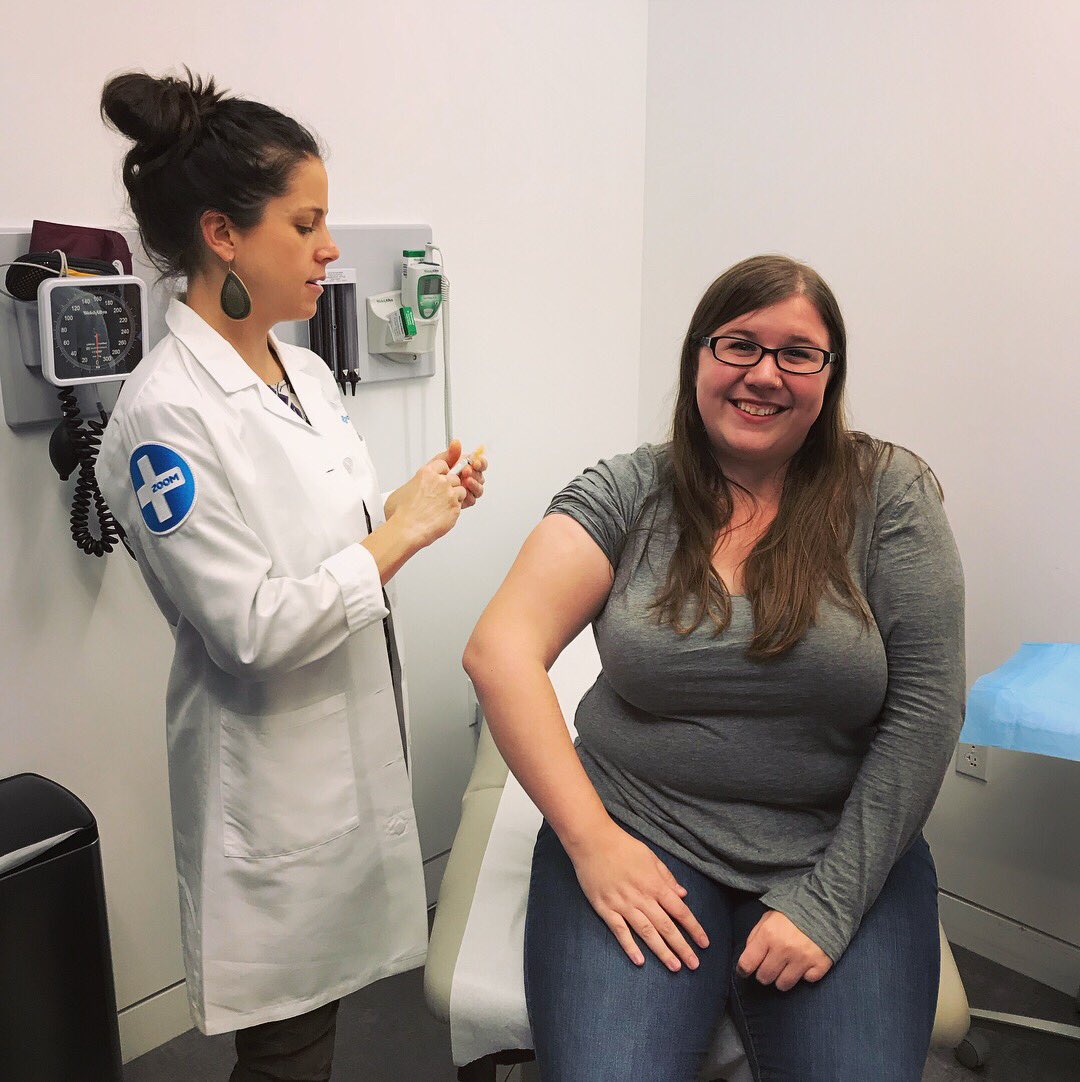 developmentnow's tweet photo. Team trip to get our #flu shots! Thank you @zoomcare for taking care of us! #flushot #health #healthdev #WellnessWednesday #tech https://t.co/qEr2oRCduz
