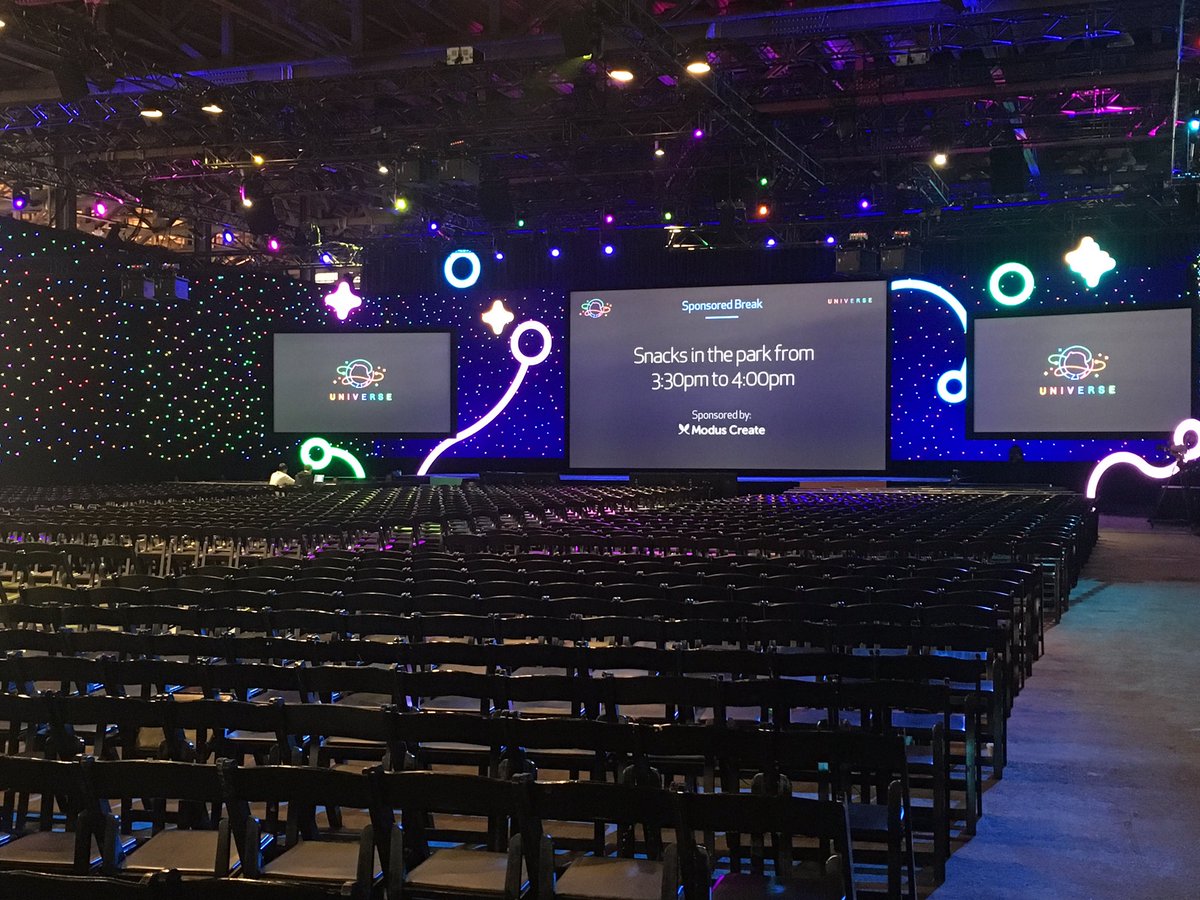 jaimefjorge's tweet photo. Tomorrow I will be speaking on this beautiful stage to open day 2. So 👏 excited 👏#githubuniverse2017 @codacy https://t.co/QEZOA0pc8I